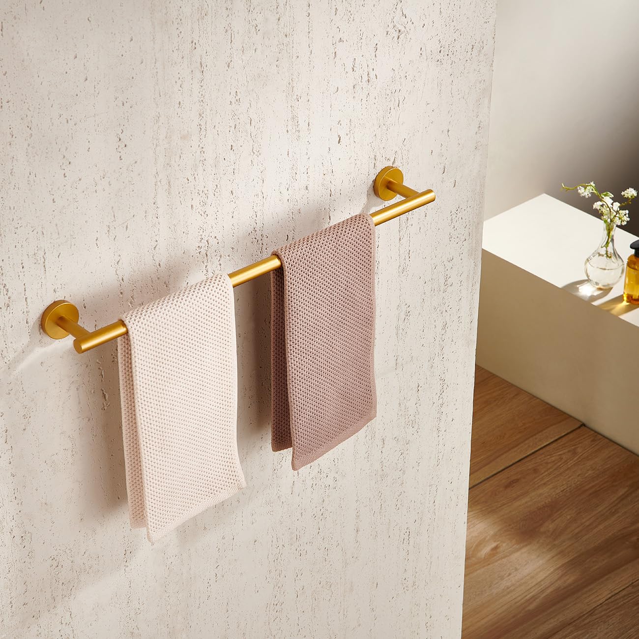 KLXHOME SUS 304 - Juego de accesorios de baño (4 piezas, acero inoxidable, montaje en pared)