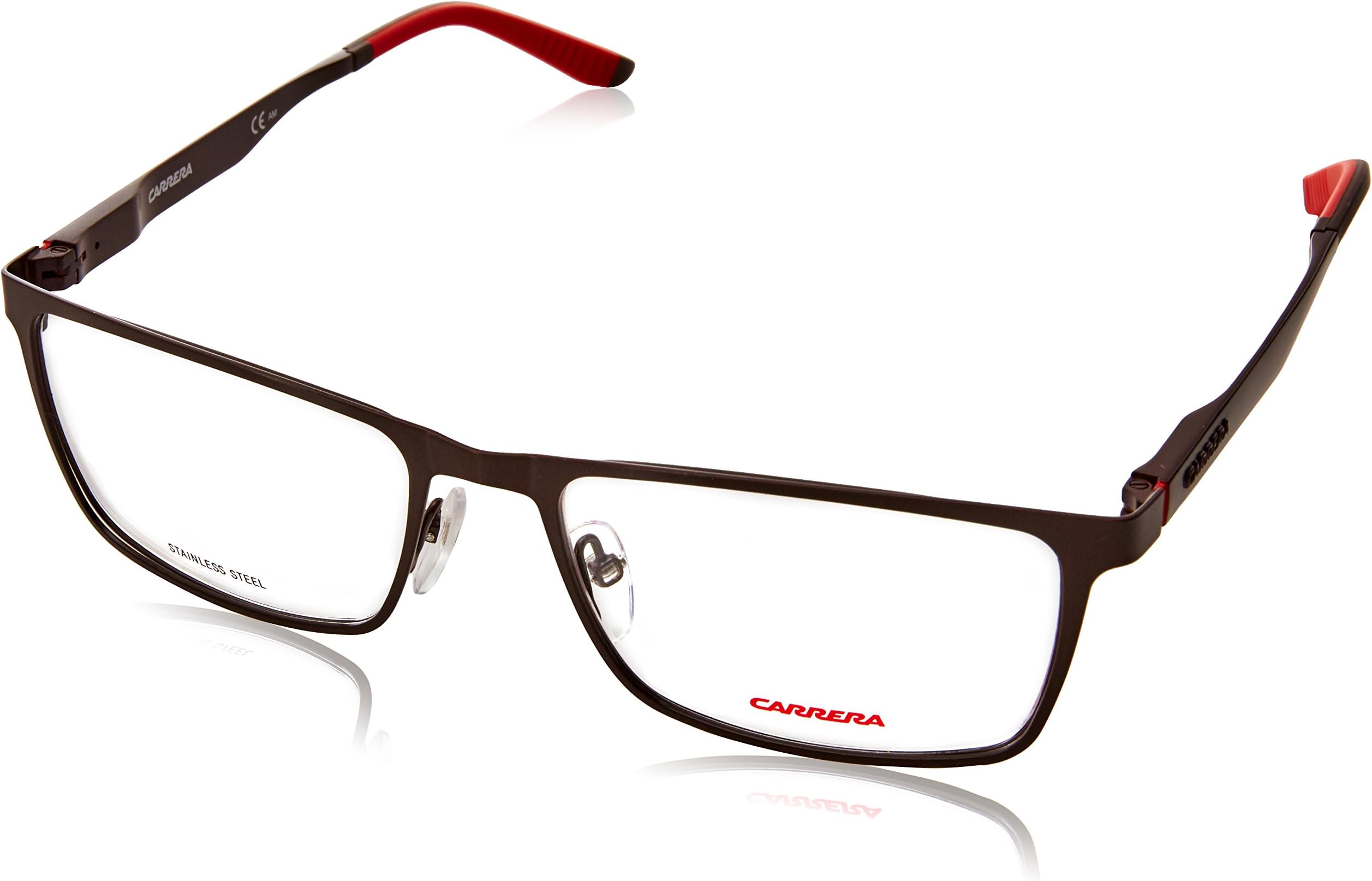 Carrera 8811 Eyeglass Frames CA8811-0FIR-5517 - Semi Matte Brown Frame, Lens Diameter 55mm,