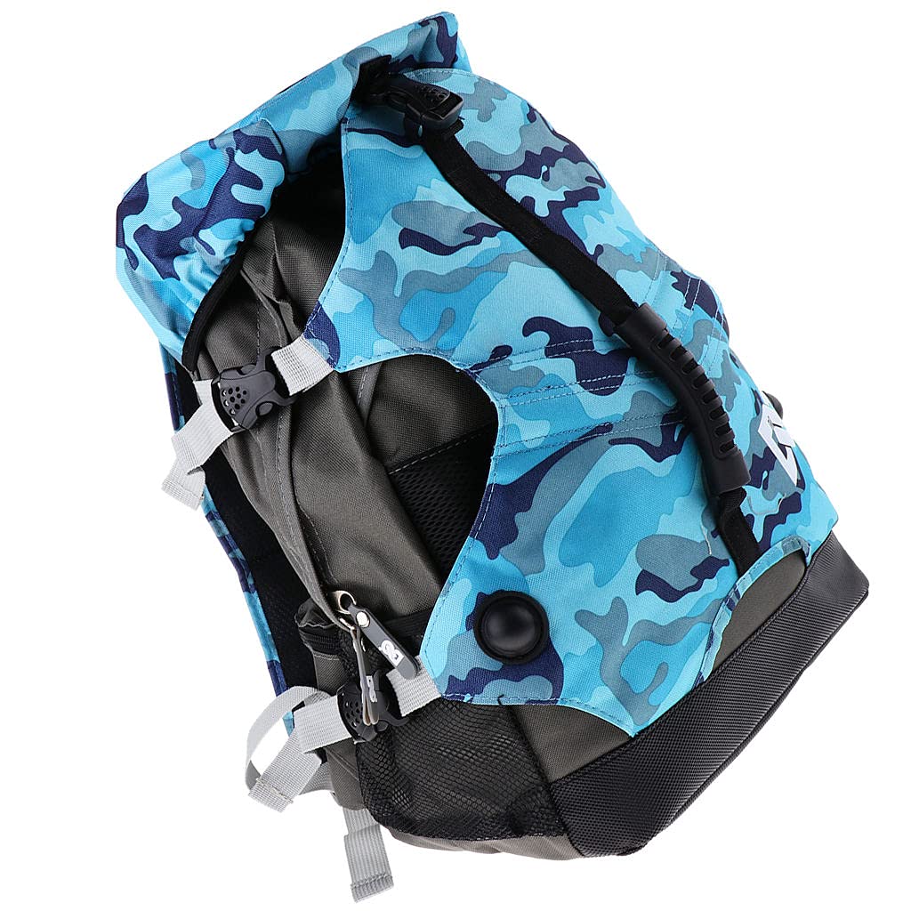 Sharplace Skate Roller Bag Backpack Skatepack Outdoor Skates Carrying Shoulder for Youth Adults Skating, Blue