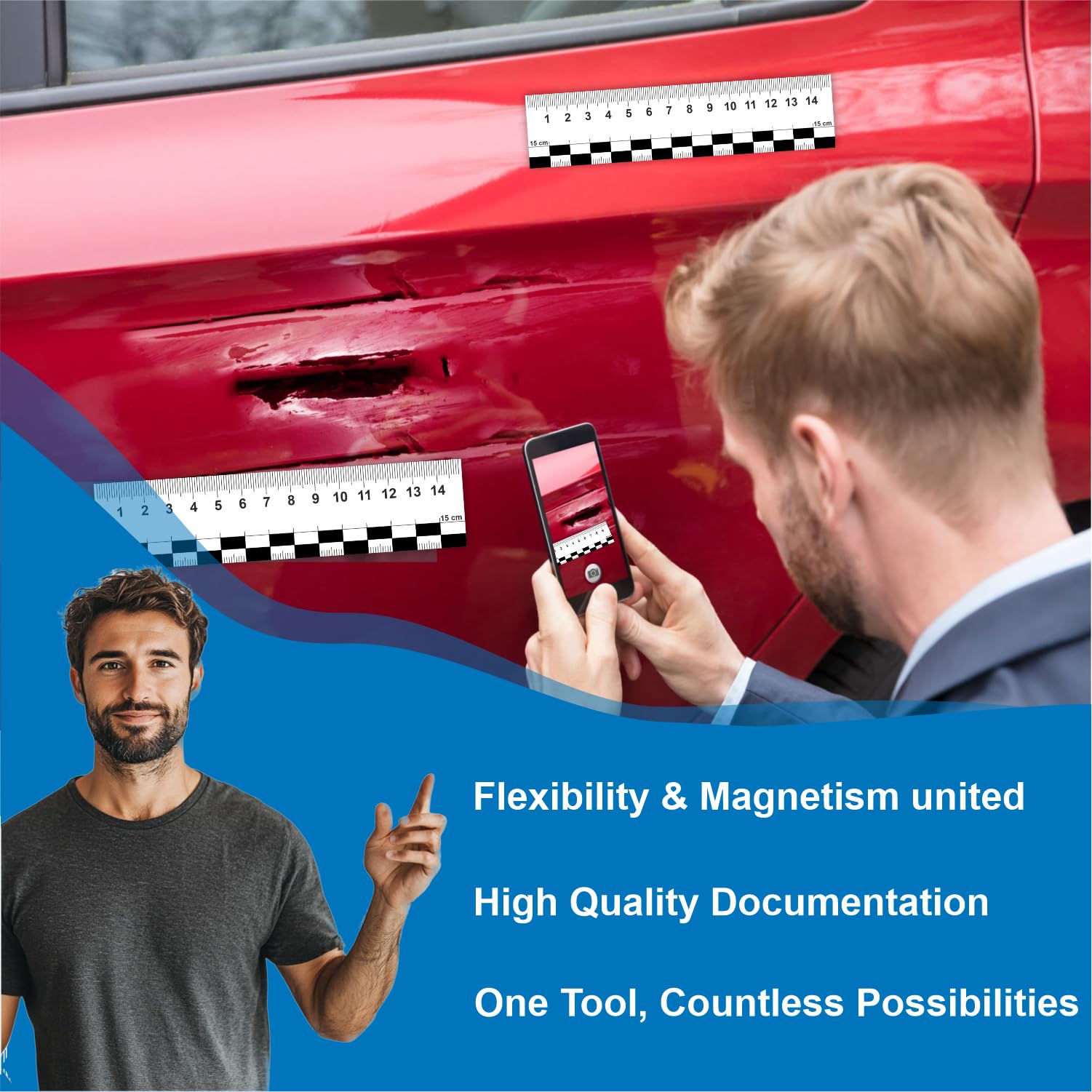 Real Estate Magnetic Rulers Westcott Straight Magnetic Ruler, Single,