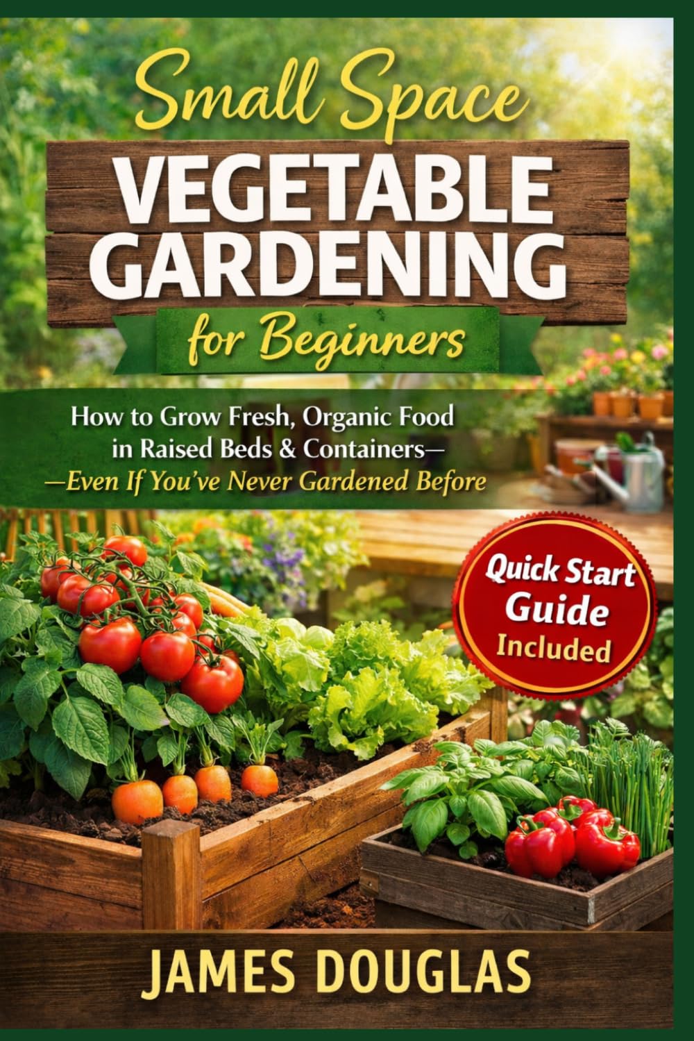 Small Space Vegetable Gardening for Beginners: How to Grow Fresh, Organic Food in Raised Beds & Containers—Even If You’ve Never Gardened Before