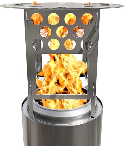 YEFU Deflector de calor para fogata para estufa Solo Mesa XL YEFU de 7.1 pulgadas, difusor de calor portátil para hoguera de mesa de 7 a 7.1