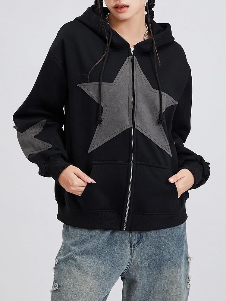【SATIIIZ】Kimo Stripe Hood Zip-Up SATIIIZ】Kimo Stripe Hood Zip-Up