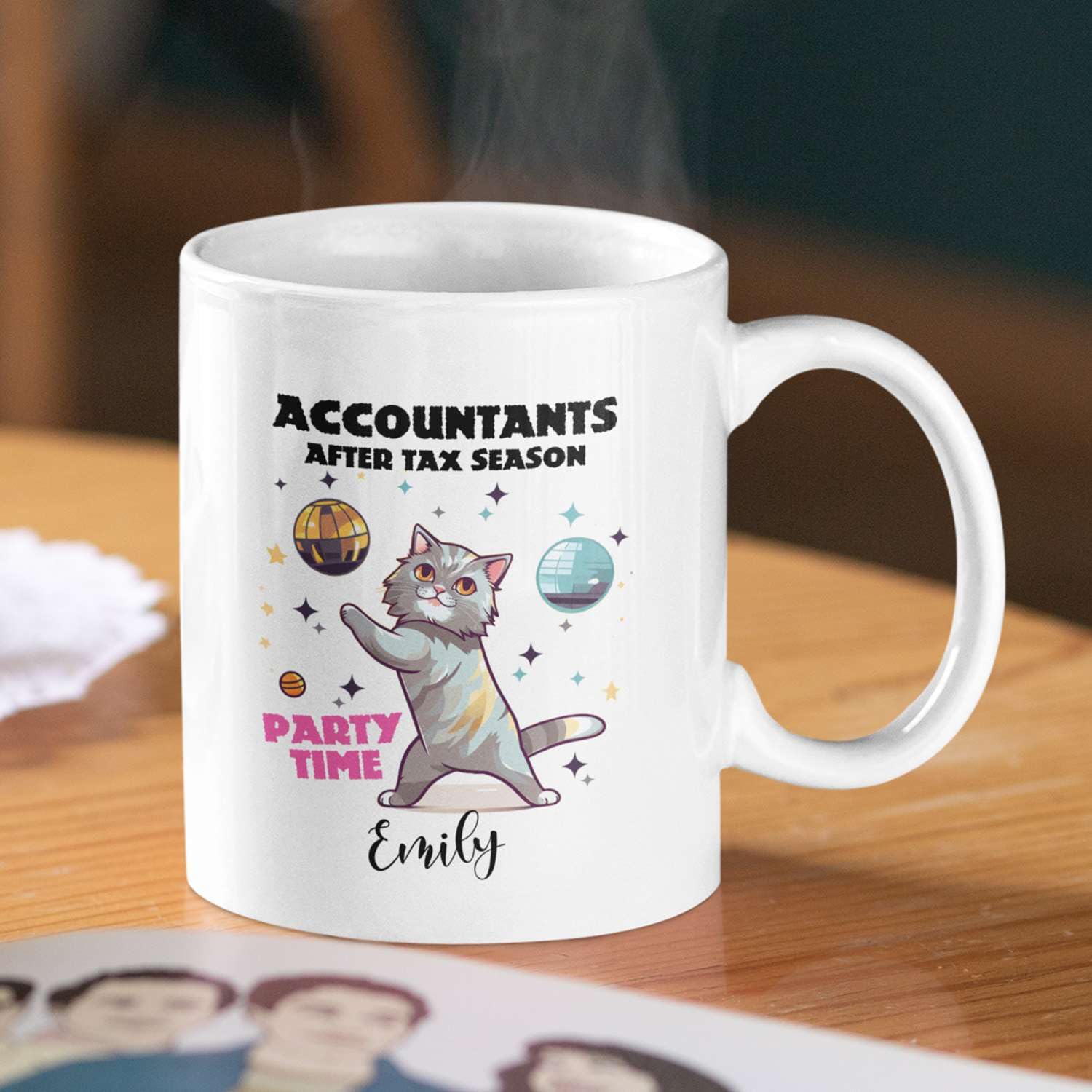 Amazon.com: Funny Animal Mugs Gift For Accountant, Personalized Name  Accountant After Tax Season Coffee Cups, Customized Accountant Humor Gifts,  Unique Cat Coffee Cups For Accounting Professionals : Home & Kitchen