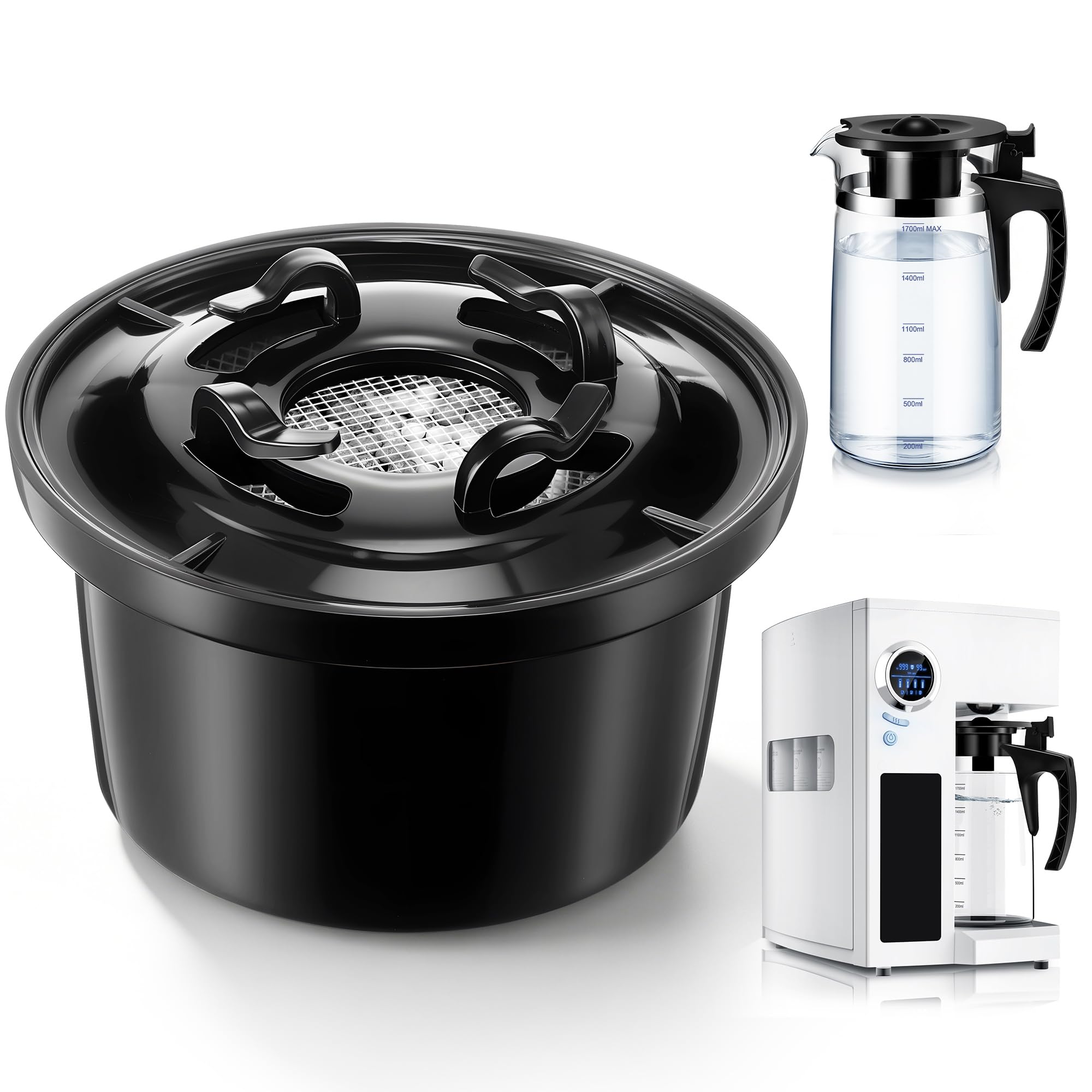 1 paquete de filtros de agua de remineralización, compatibles con sistemas Bluevua RO100ROPOT y RO100ROPOT (UV), alcalinos para filtro de ósmosis inversa, remineralizar y aumentar el pH