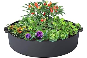 Round Fabric Raised Garden Planter Pot Watermelon