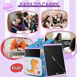 [4 Pack] Genialba LCD Writing Tablet 8.5-Inch Colorful Doodle Board, Toddler Learning Educational Toys Gifts for 3-8 Years Old Girls and Boys, Electronic Drawing Pad for Kids (Pink&Blue&Green&Purple)