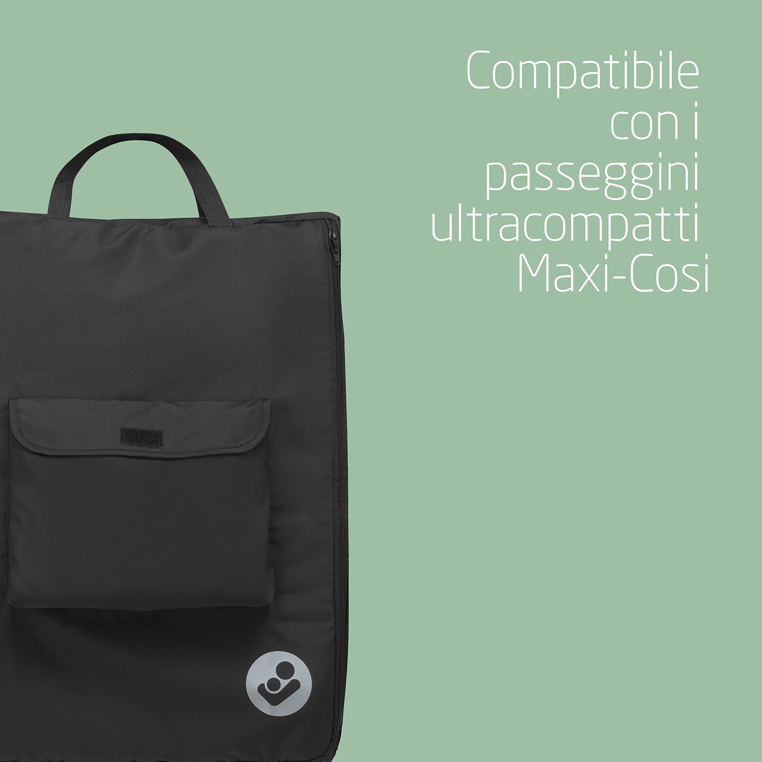 Maxi-Cosi Ultra-Compact Borsa da viaggio per passeggino, 67 x 45 x 28cm, compatibile con i passeggini Maxi-Cosi Lara2 e Jaya, colore Nero