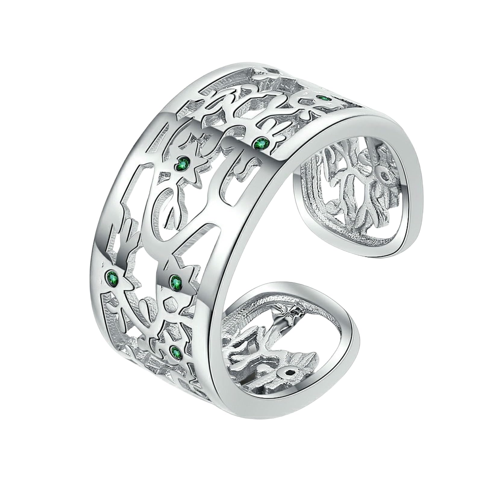 Bague ouverte ajustable en cuivre plaqué or, finis les problèmes de taille - 8