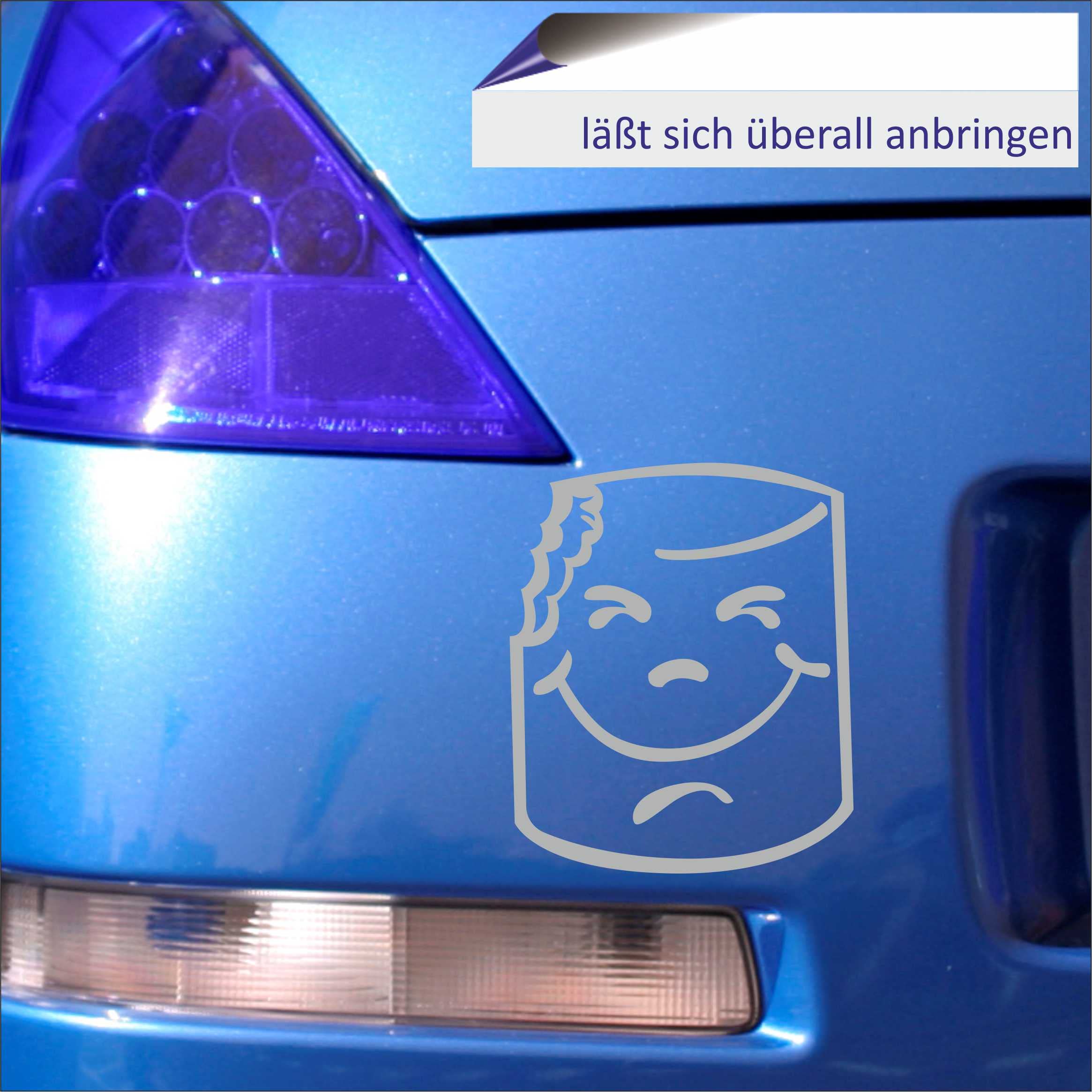 Adesivo Auto JDM Homestar Runner, Bianco 114x88mm, Resistente E UV Protetto Per Auto, Laptop E Finestre