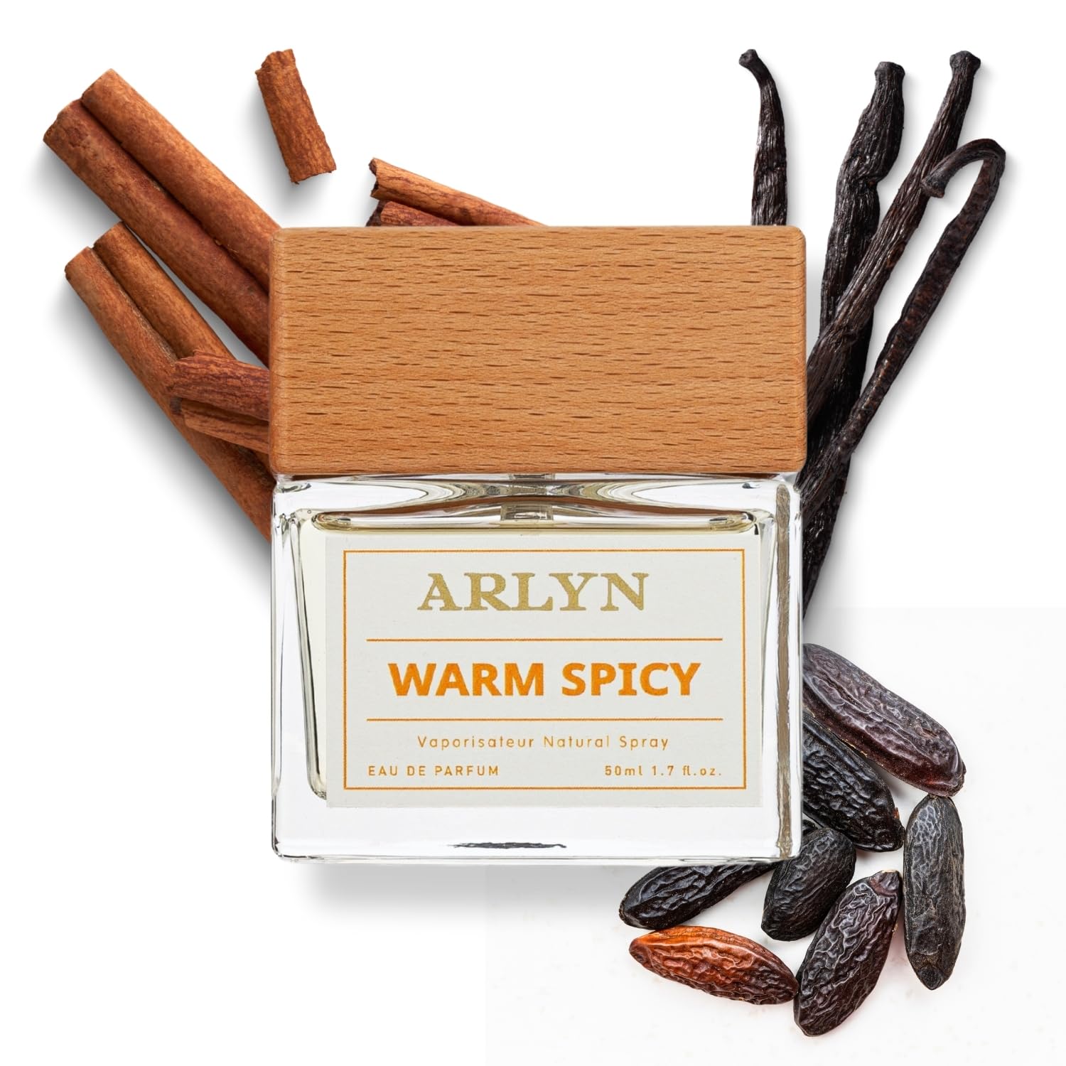 ARLYN Warm Spicy Eau De Parfum Inspired by Kil.Par. An.gel.s Share, Long-Lasting Perfume for Men and Women, Vegan & Eco-Conscious with Clean Ingredients, Sandalwood, Vanilla, Cinnamon - 50ml / 1.7 oz