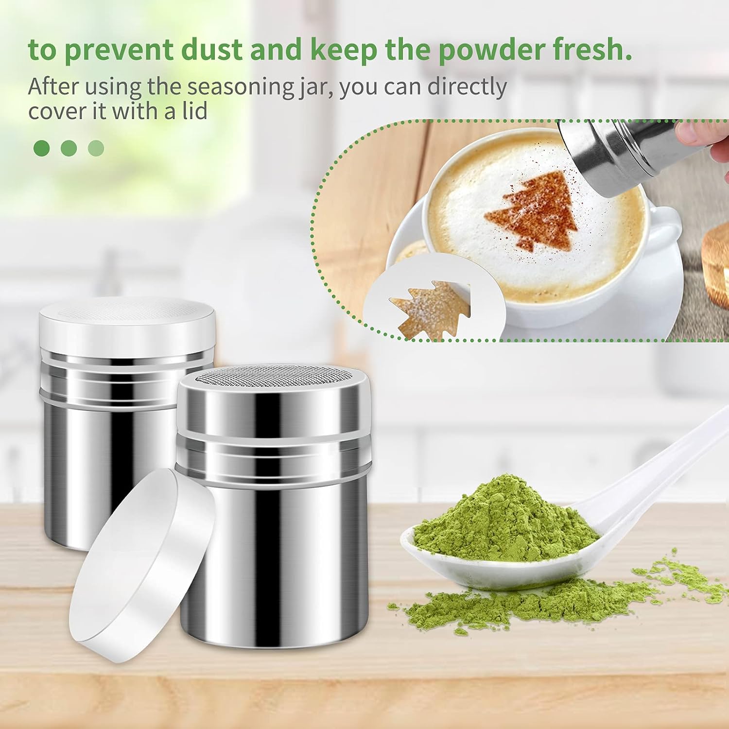 20PCS Powder Sugar Shaker Flour Duster Set, Powder Shaker