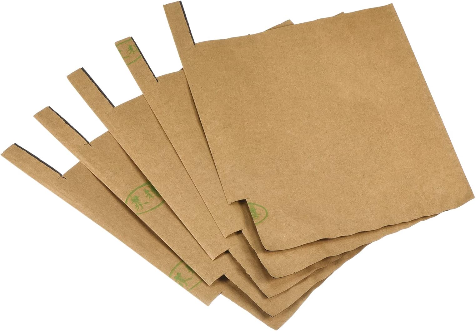 MECCANIXITY Fruit Protection Bags 18x15cm Paper Fruit Cover Bags for Fruit Flower Protecting Yellow/Black Pack of 100