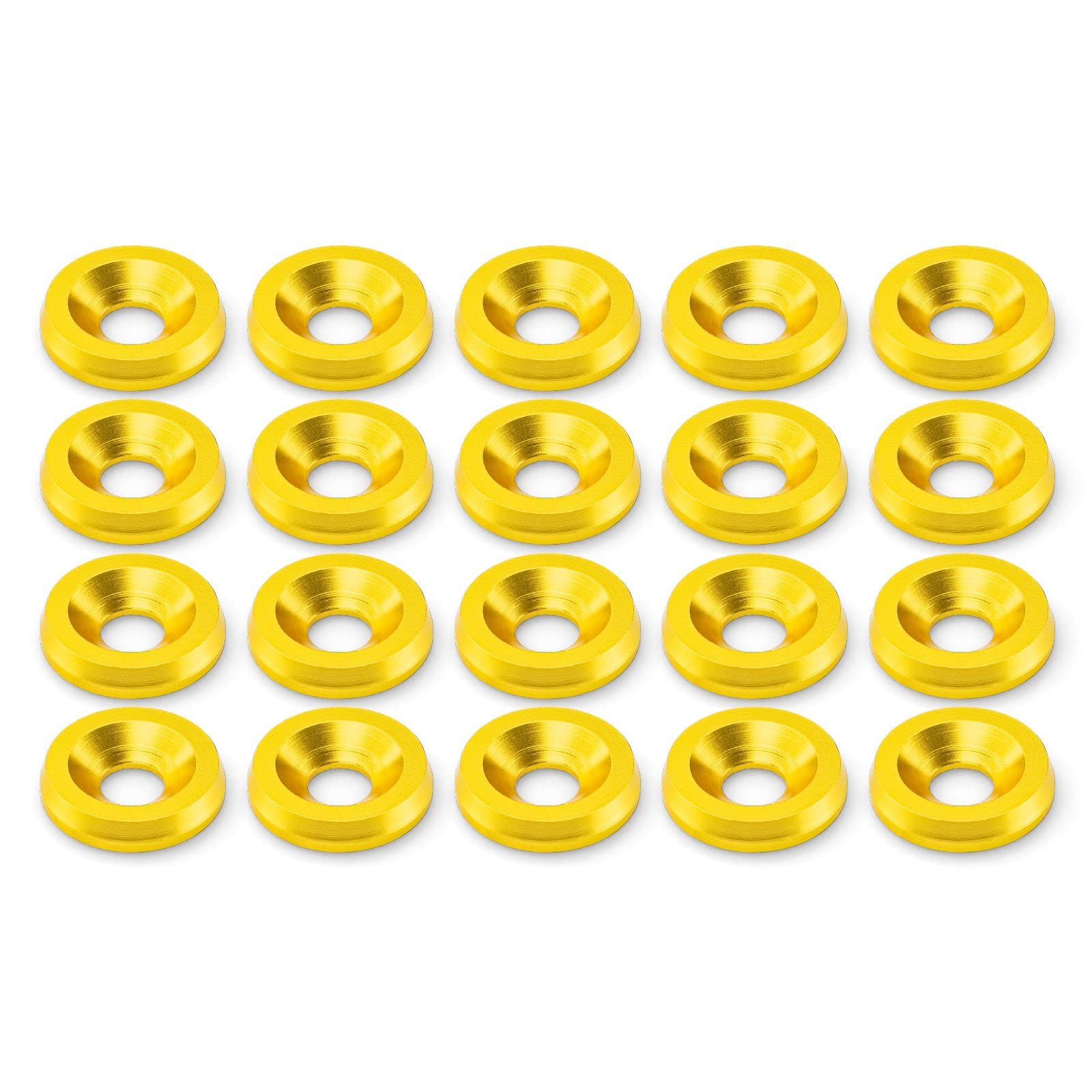 JDM Billet Washer Kit 20-Piece JDM Billet Aluminum Washer & Bolt Dress-Up Kit - Anodized Green For Engine Bay JDM Engine Bay Bolts