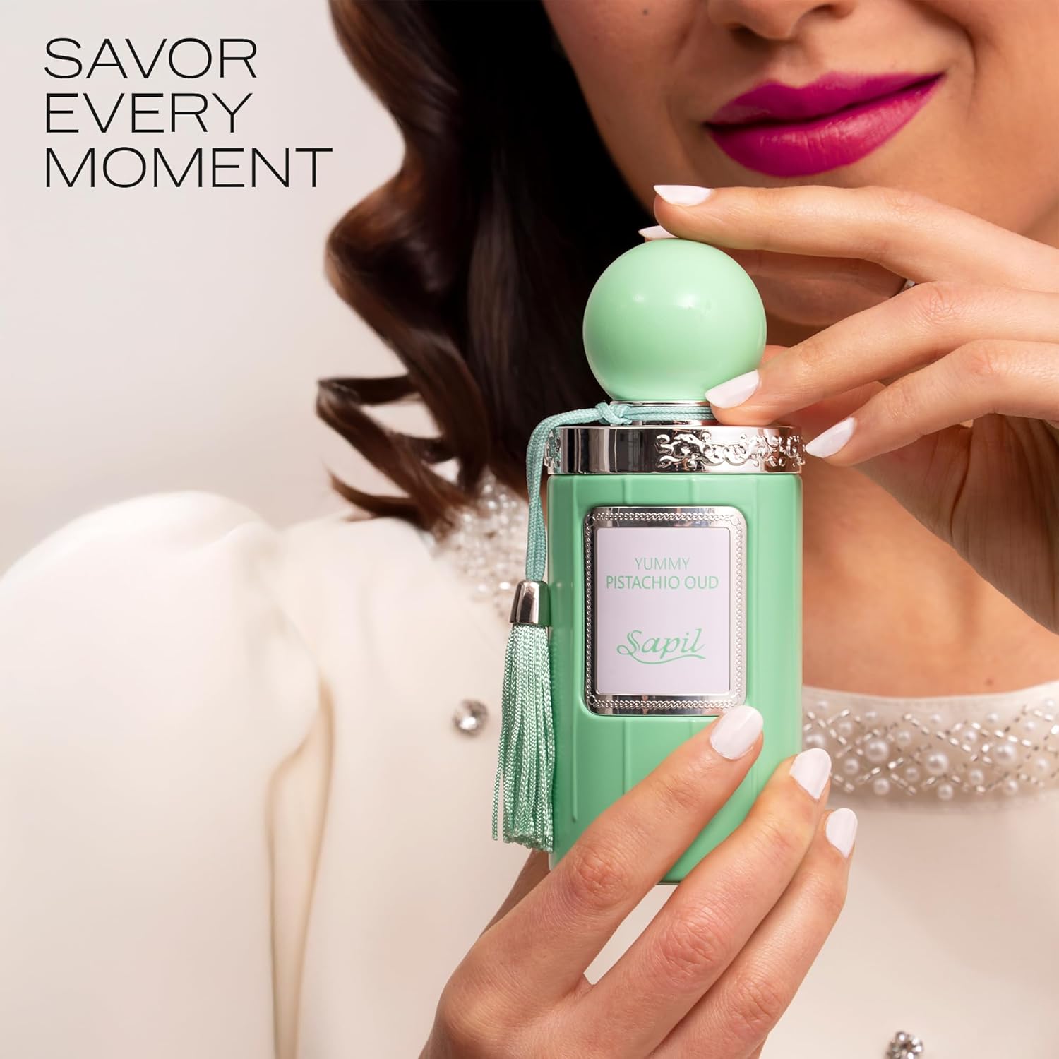 Sapil Yummy Pistachio & Naughty Vanilla Oud Perfume Set – Long-Lasting Arabic Fragrance for Men & Women – Sweet Gourmand Scent with Vanilla, Caramel, Hazelnut, Woody & Floral Notes – 3.38 oz Each - Image 5