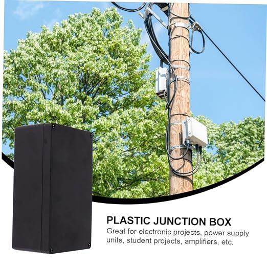 Caja de empalme plástica para exteriores, carcasa sellada ABS para proyectos electrónicos, resistente al polvo y fácil de ensamblar (2 unidades) miniatura 4