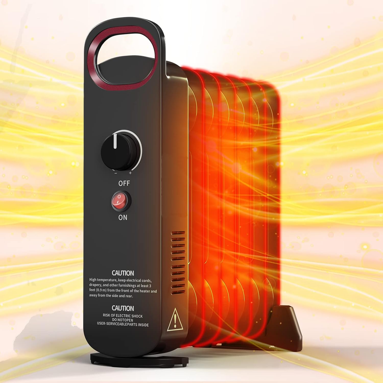 Oil Filled Radiator Heater, 700w Portable Electric Heater