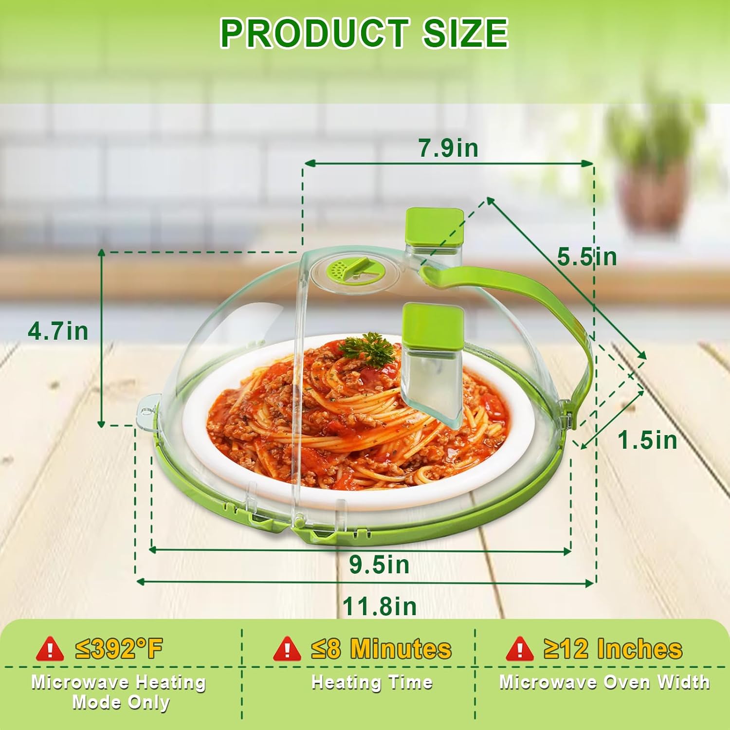 Upgraded Microwave Splatter Cover for Food,Clear Microwave Food Cover With Double Water Steamer and Rotating Breathable Holes,Without Standing Water,BPA-Free,Flippable,Gifts for House Essentials