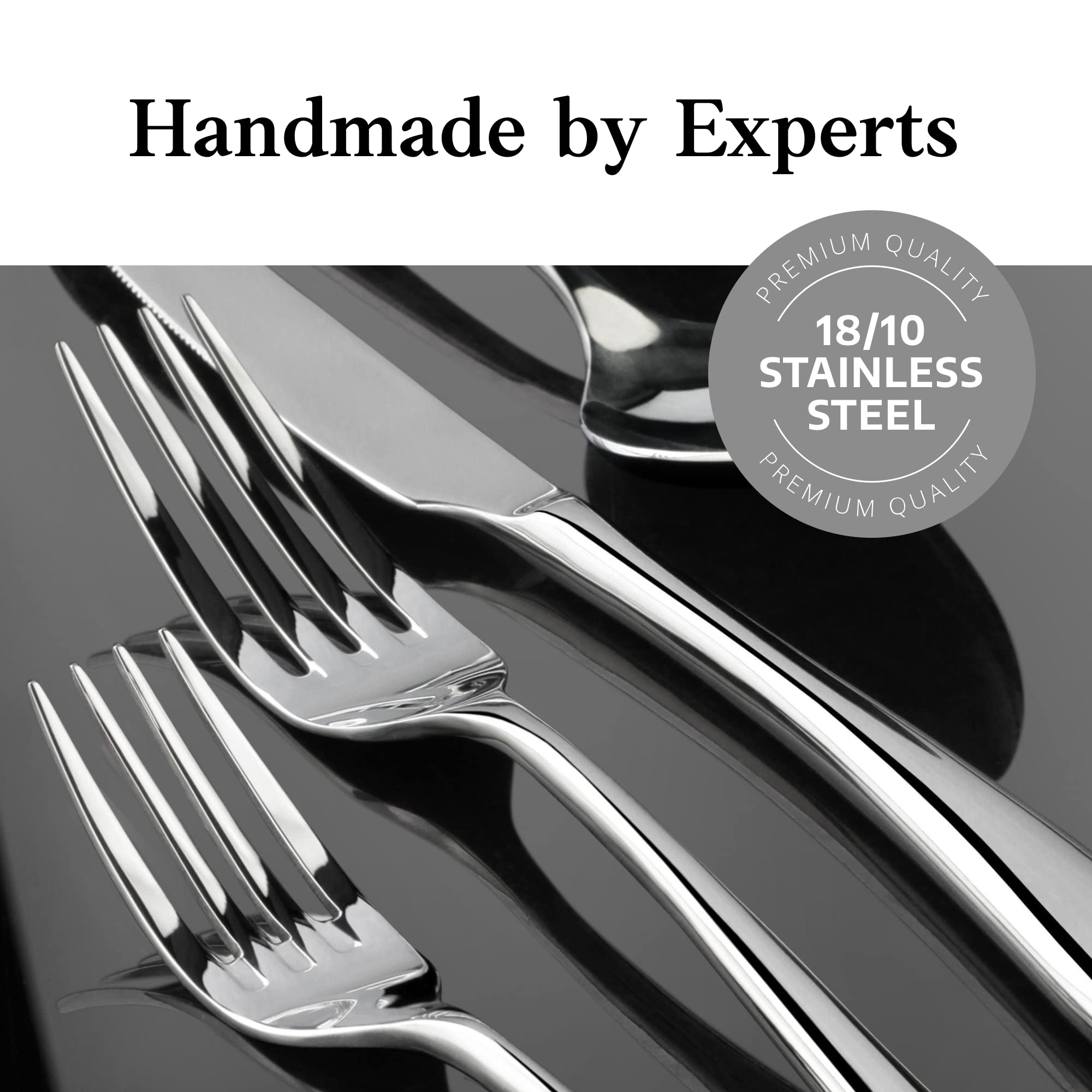 Artaste Rain II Forged 18/10 Stainless Steel Salad Fork, 7-Inch, Silver, Set of 12 — Amazon image 9
