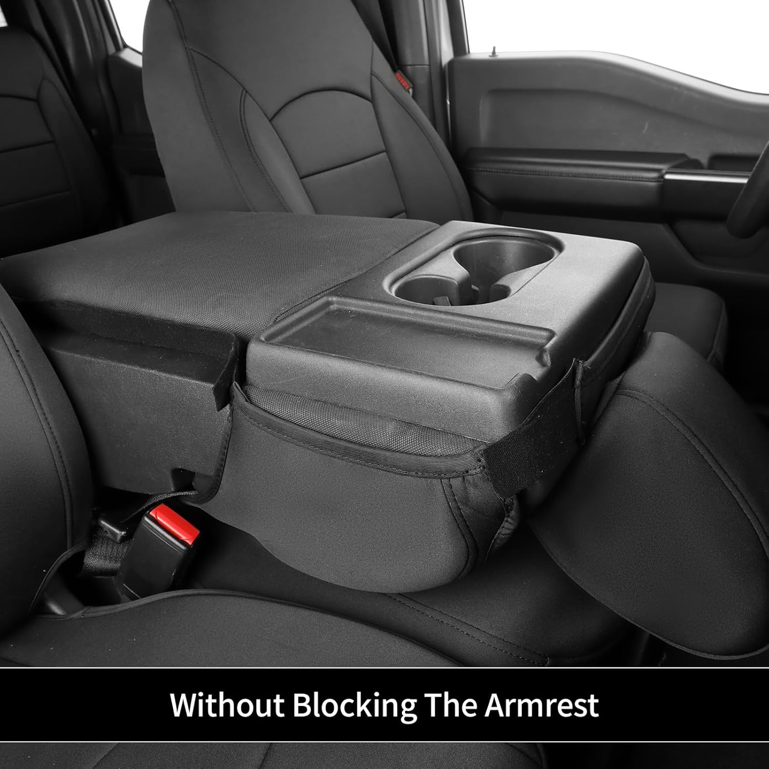 EKR F250 Seat Covers Custom Fit for (CrewCab ONLY) Ford F-250/350/450 XL/XLT 2023 2024 2025 2026,Leather Truck Seat Cover Full Set -Neoprene (Black)