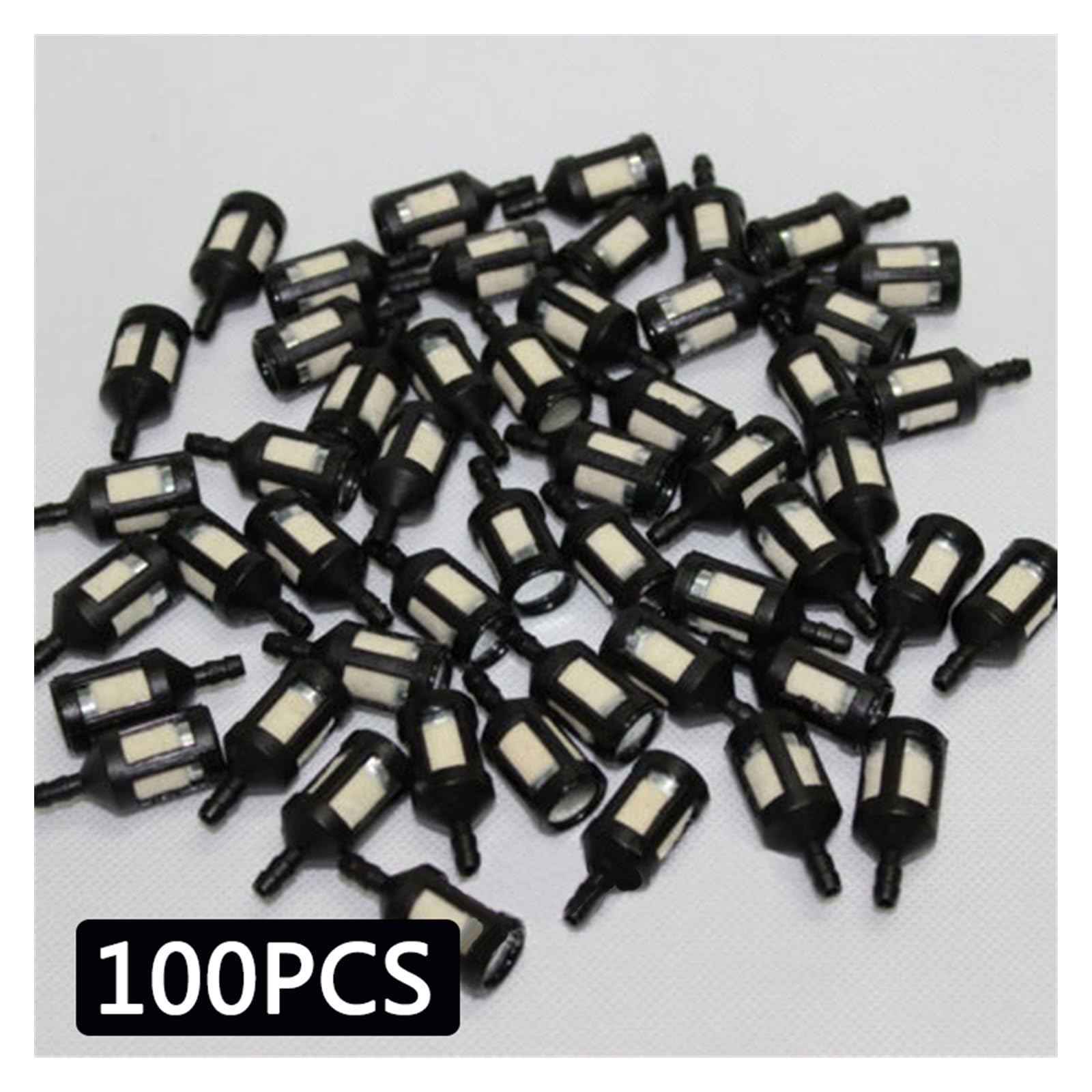 100 Uds filtros universales de combustible y aceite for Stihl/para Poulan/para Hus Qvarna motosierra cortadora de césped accesorios de herramientas de jardín