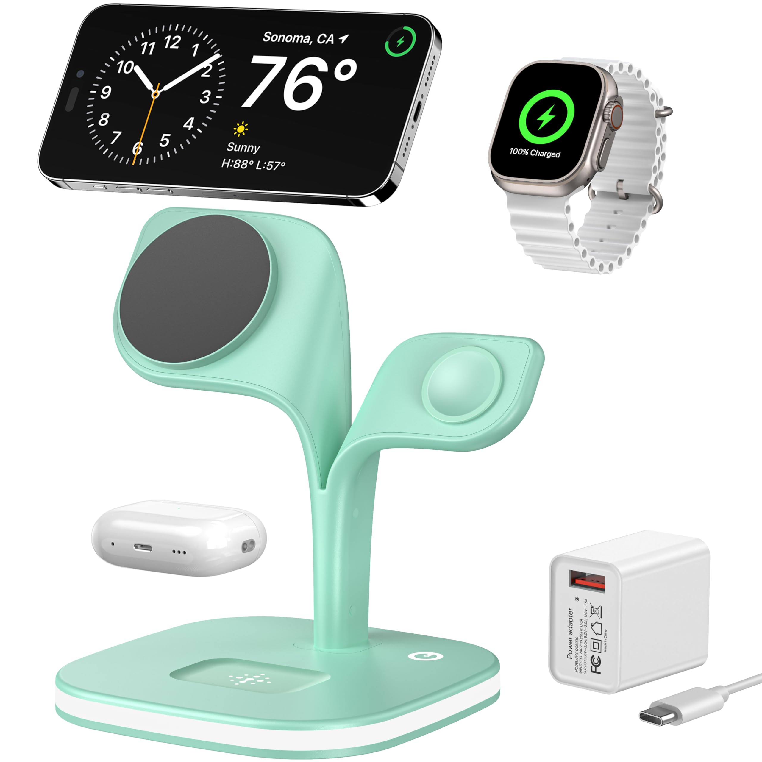 Amazon.com: EXW Charging Station, Magnetic Wireless Charger,5 in 1