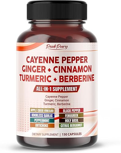 Cayenne Pepper Ginger Turmeric Berberine - Digestion, Gut Heath Support