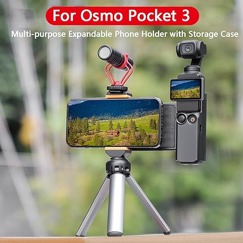 Miniatura 2 de Soporte de teléfono para DJI OSMO Pocket 3 Cámara Soporte de teléfono celular Adaptador de trípode Clip de teléfono Accesorios de expansión con