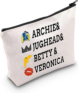 LEVLO River TV Show Fans Cosmetic Make Up Bag TV Show Themed Fans Gift Archie Jughead Betty Veeronica Makeup Zipper Pouch Bag For Women Girls, Archie Jughead Betty Veeronica