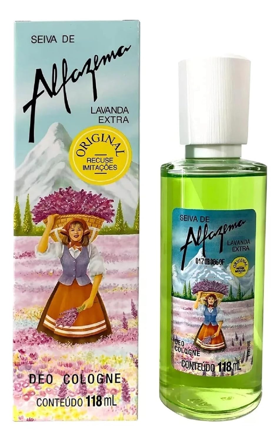 Seiva de Alfazema - Colonia Feminina Lavanda 118 Ml - (Lavender Sap - Eau De Cologne For Women 4 Fl Oz)