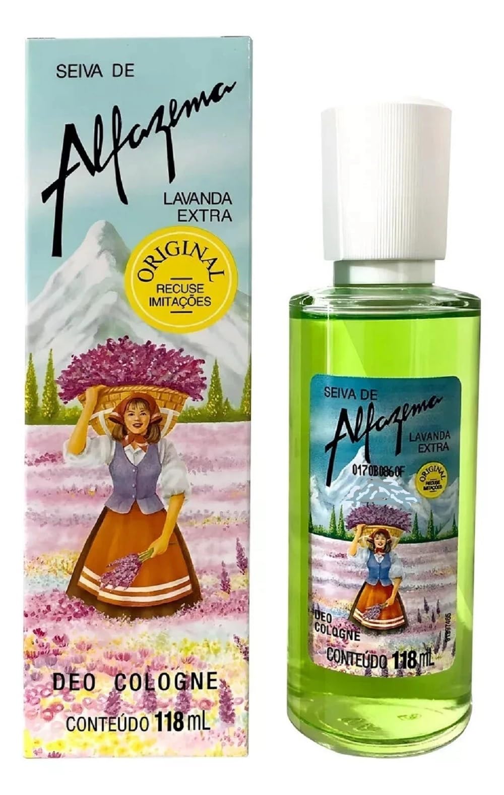 Seiva de Alfazema - Colonia Feminina Lavanda 118 Ml - (Lavender Sap - Eau De Cologne For Women 4 Fl Oz)