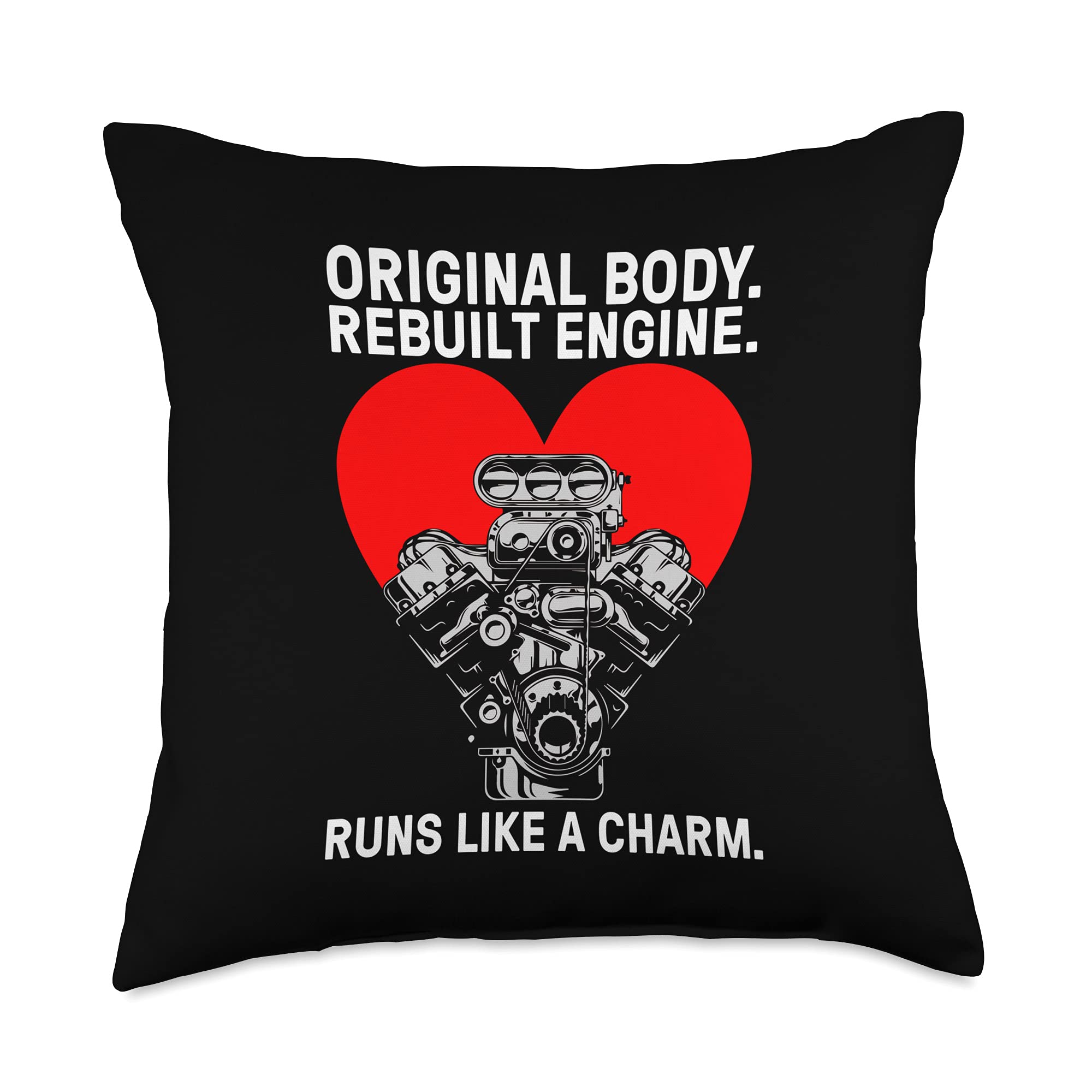 Funny Hear Attack Survivor Gift Men Women Open Heart Surgery Throw Pillow