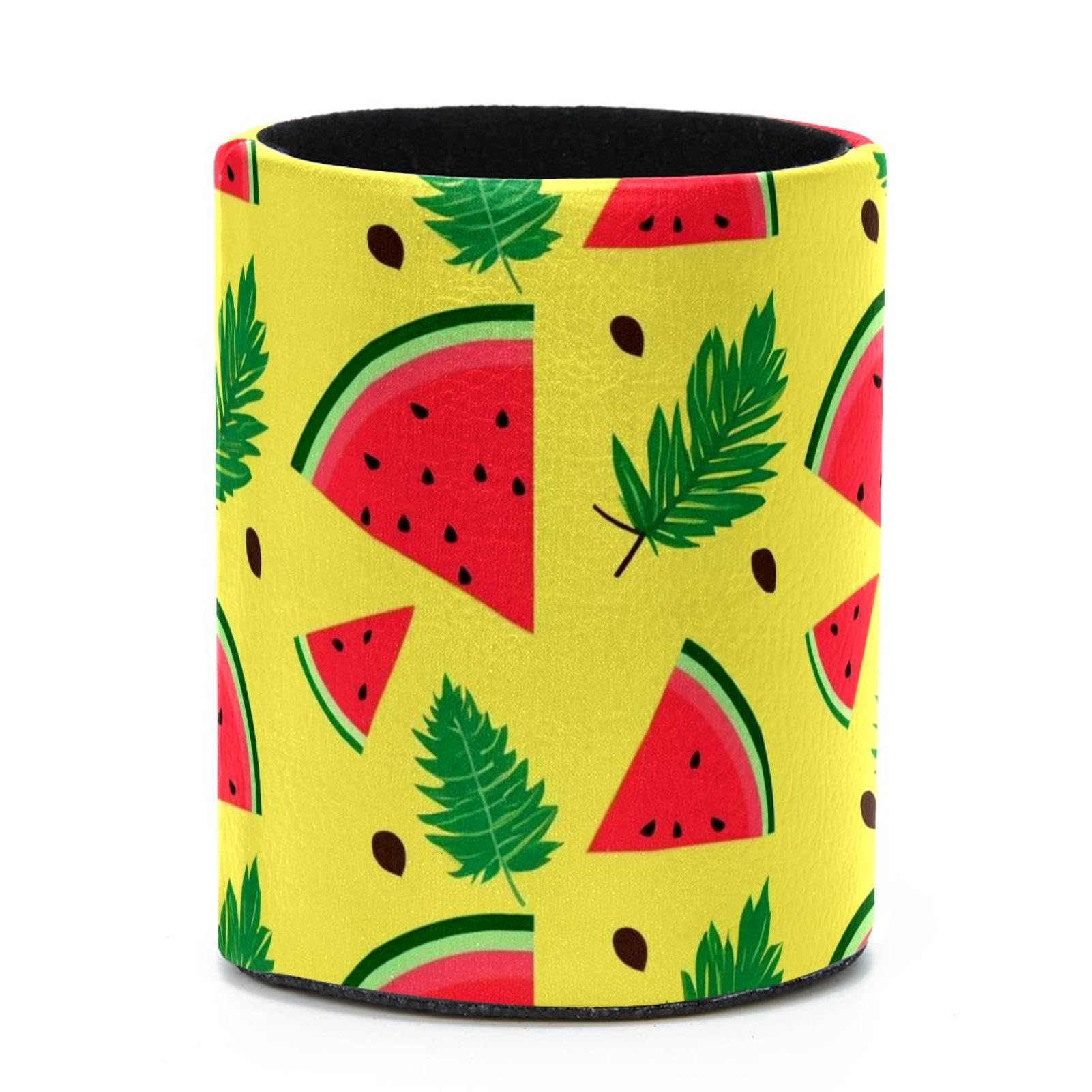 VAPOKF Round Pencil Holders for Desk, Watermelon Pen Holders Pen Pot Makeup Brushes Storage Desktop Stationery Supplies Organiser for Home Office