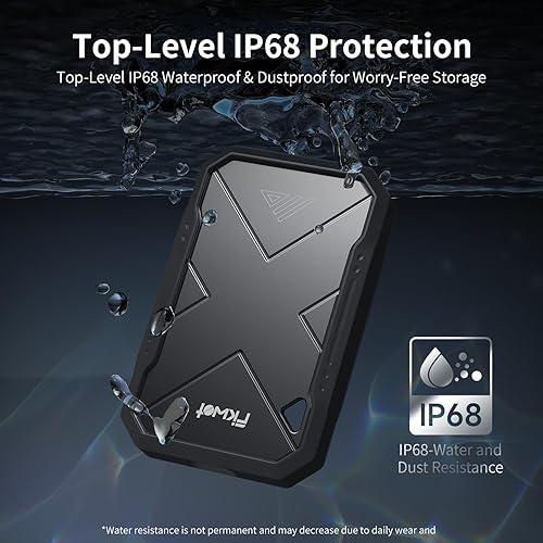 Miniatura 3 de SSD portátil de 500 GB, hasta 2050 MBs, USB 3.2 Gen2 USB-C, IP68 resistente al agua y al polvo, a prueba de golpes, unidad externa de estado sólido