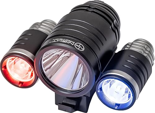 Miniatura 7 de NP NIGHT PROVISION PS1200 - Luz de cabeza de bicicleta de patrulla policial - LED estroboscópico rojoazul - recargable 18 horas máximo - resistente