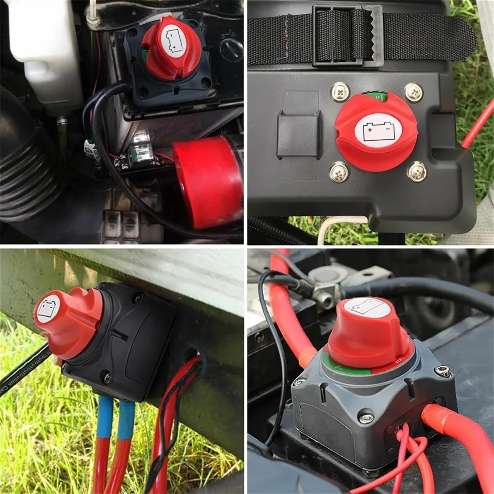 Odłącznik Akumulatora Samochodowego 12V 24V Marine 200A 300A Podwójny Akumulator Przełącznik Masy 3-pozycyjny Wyłącznik Odcinający Łódź Samochodowa(M8)