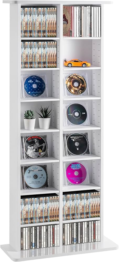 【S】ライブDVDセット Amazon.com: VEVOR Media Storage Cabinet, 8-Layer DVD Shelf