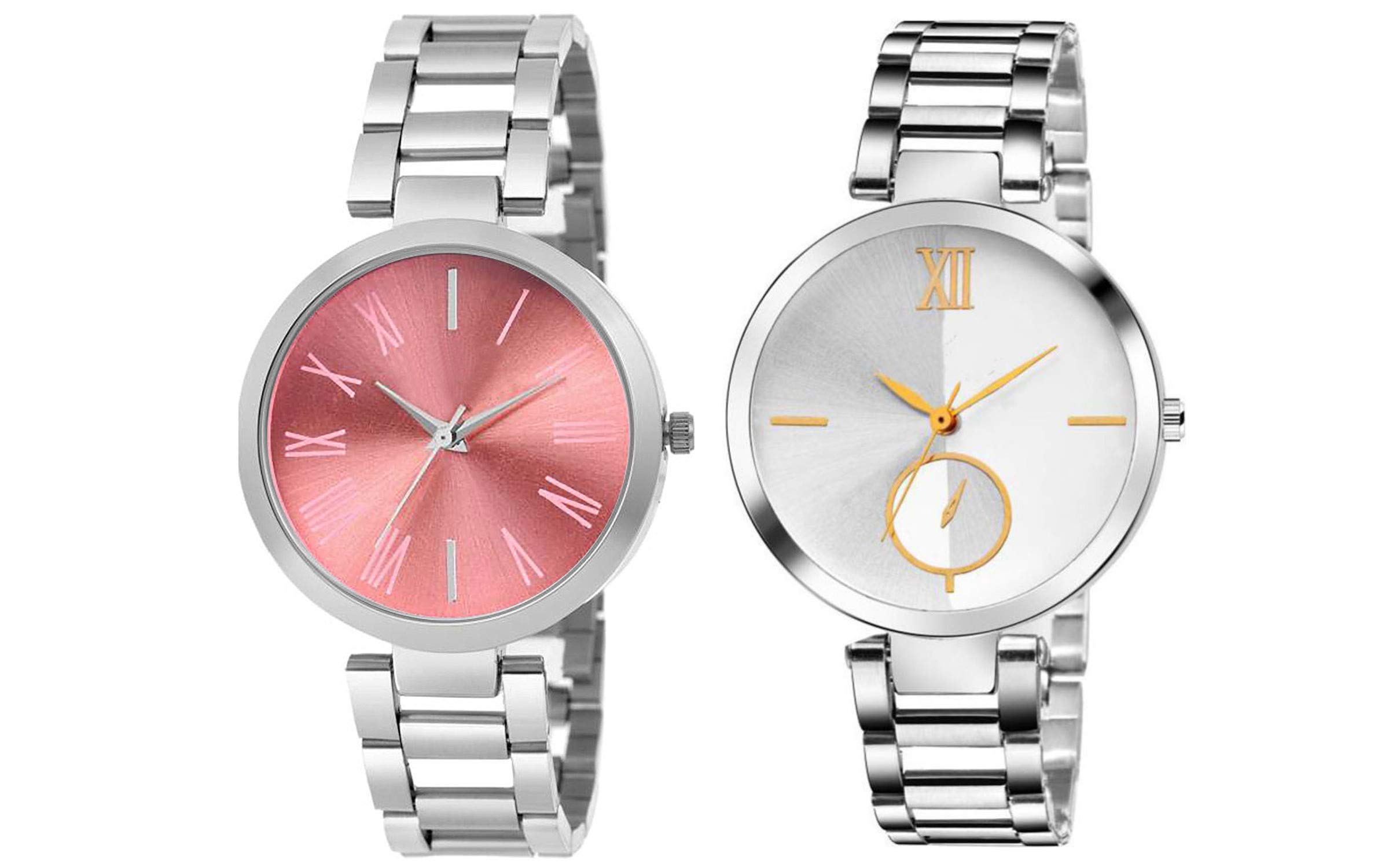 The Shopoholic Analogue Womens Watch(Multi-Colour Dial Silver Colored Strap)-S-444-447 (B07QJYP7R2) Amazon Price History, Amazon Price Tracker