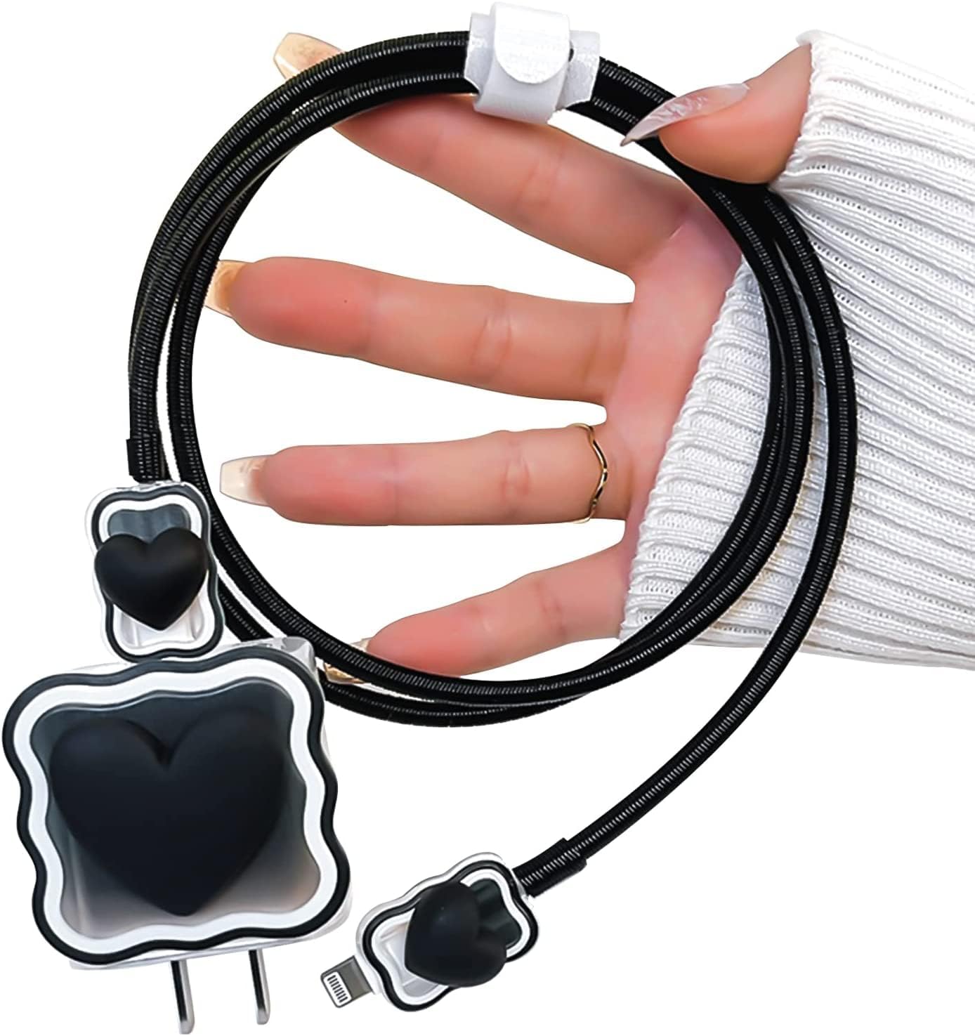 USTIYA Funda Protector Cable Cargador Phone Wire Saver Case para iPhone