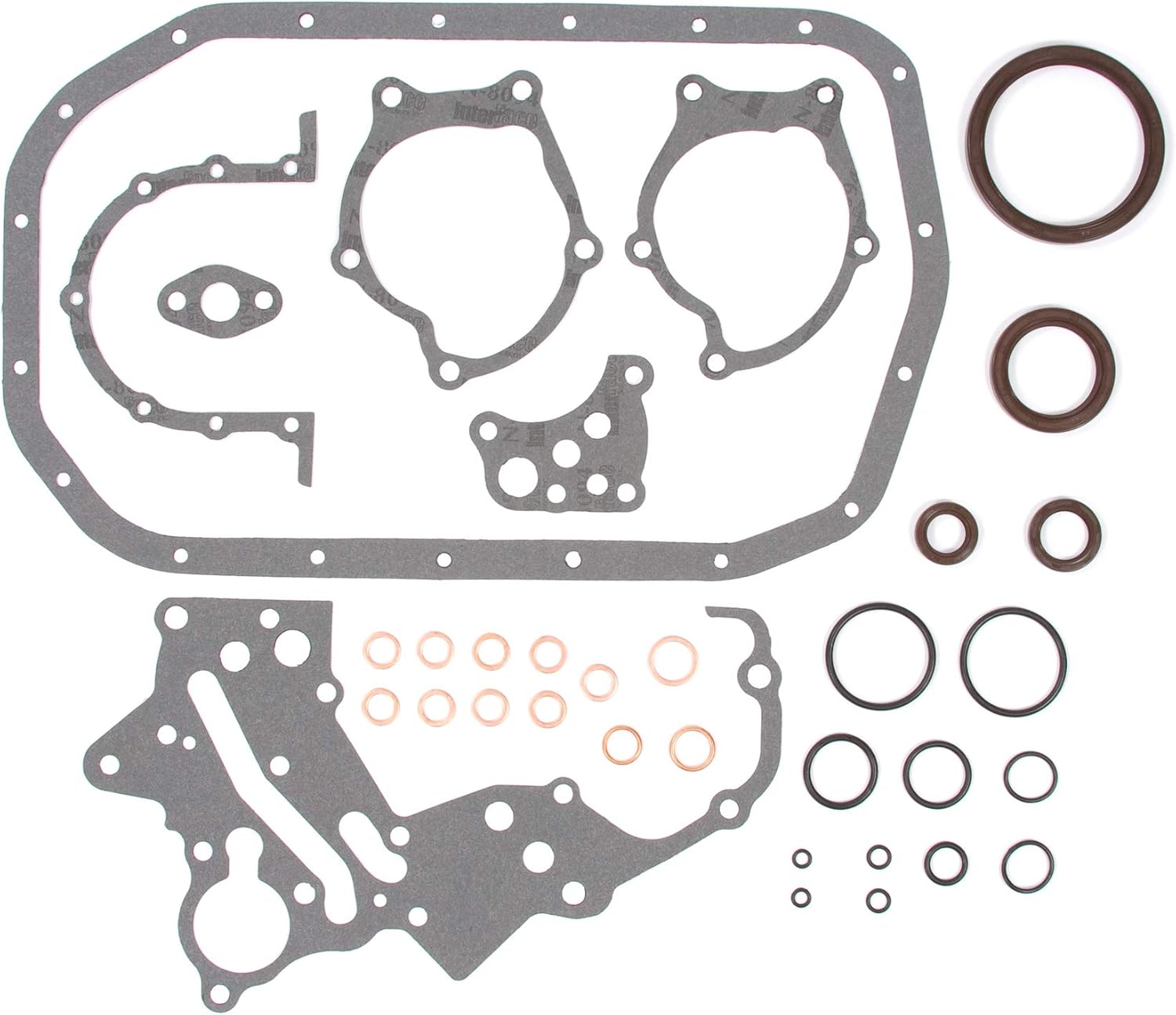 Evergreen CS5005 Lower Gasket Set Compatible With 87-92 Mitsubishi Eclipse Dodge Eagle TURBO 4G63