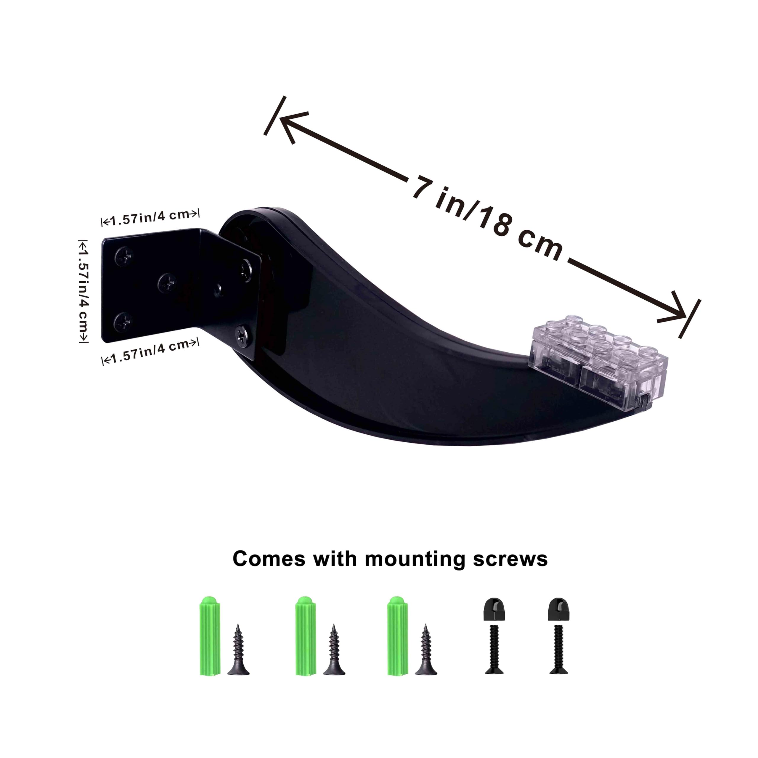 Wall Mount for LEGO 75393 75301 75102 X-wing Starfighter, 75316 Mandalorian Starfighter Kit, 75375 75376 75404 75405 Kits, for Plane Building Block Sets etc. Adjustable angle bracket, wall mount only.