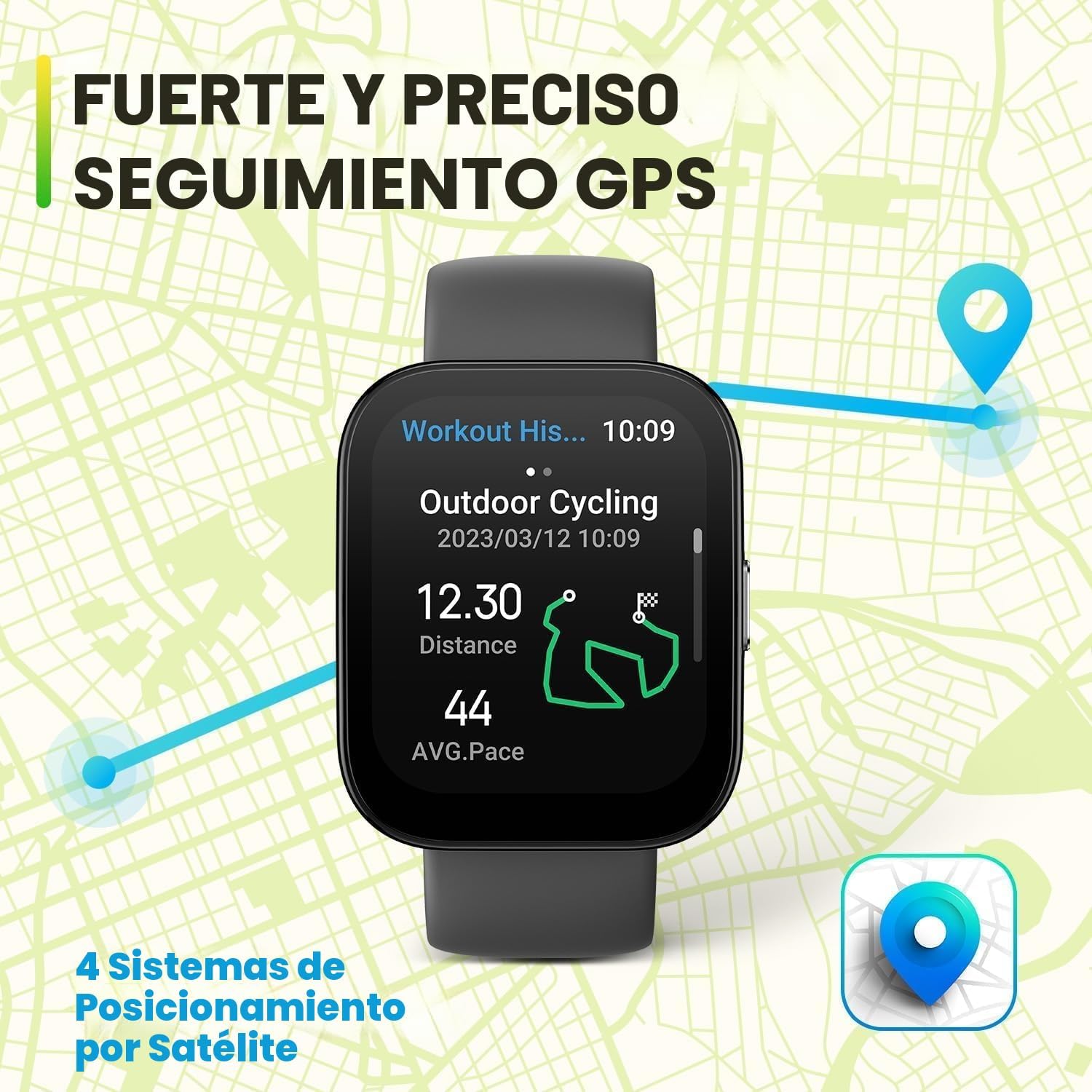 Amazfit Bip 5 Reloj Inteligente 46 mm, Pantalla Grande de 1,91″, Llamadas Bluetooth, Alexa integrada, GPS, batería de hasta 10 días, Smartwatch para Hombre y Mujer 7