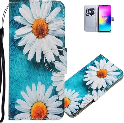Funda pintada para Samsung Galaxy Note 10 elegante cuero Shell cierre magnético cartera protectora Shackproof funda con correa de muñeca para