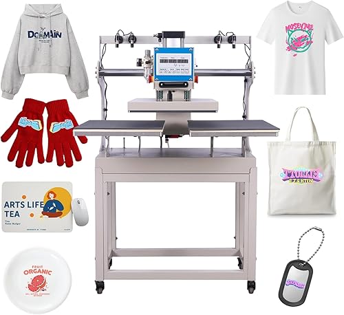 Miniatura 9 de Prensa térmica de 16 x 24 pulgadas, máquina de prensa de calor manual para camisetas, máquina de prensado de camisetas para ropa, bolsas, cortina