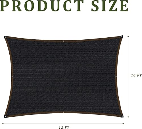 Miniatura 10 de Garden - Paño de sombra - para plantas de protección contra el calor, 6 x 10 pies, toldo 90% vegetal con ojales, cubierta de gallinero y perrera,