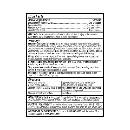 Miniatura 2 de Orajel Crema para aliviar el dolor de muelas nocturna de máxima resistencia 025 onzas