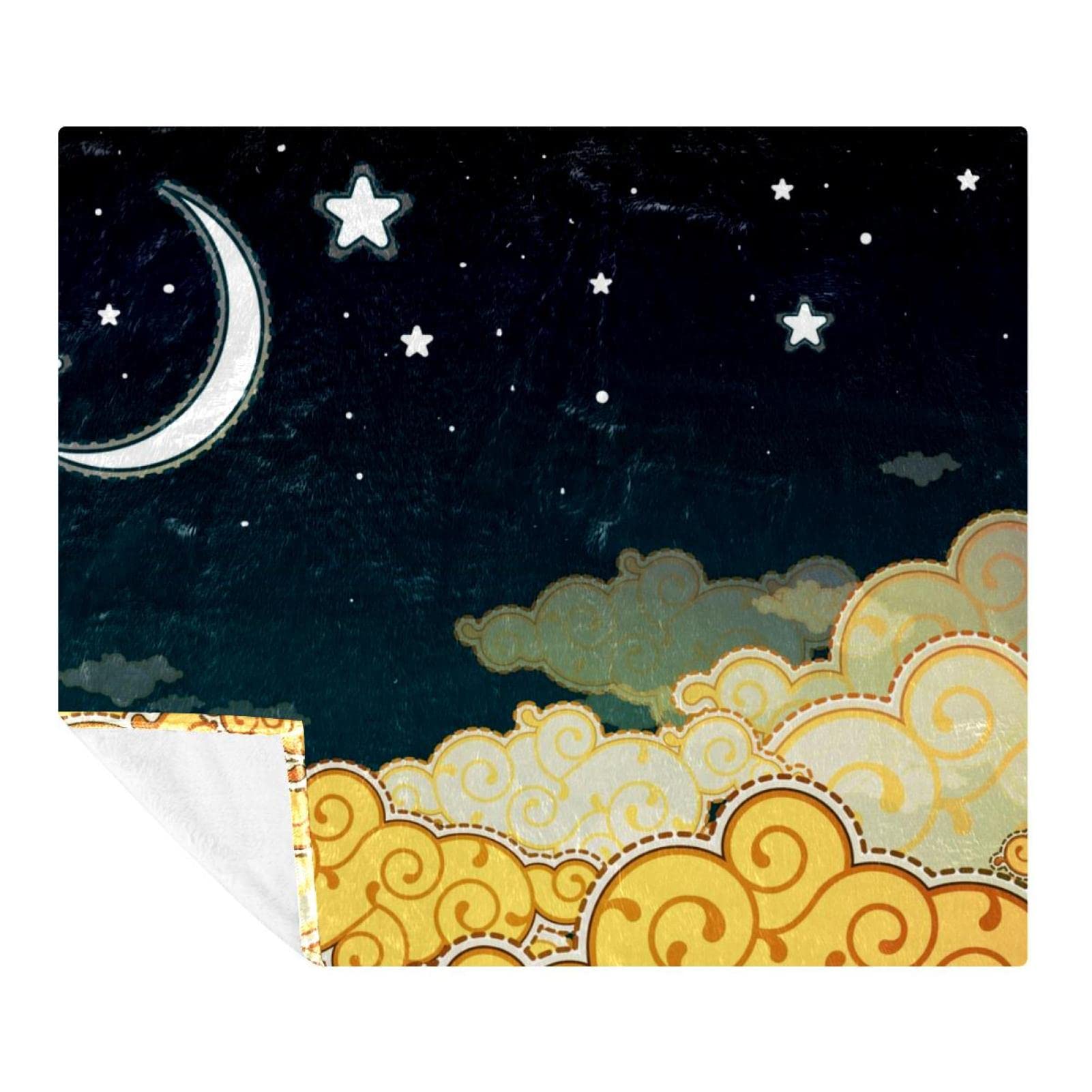 Couverture polaire douce motifs célestes pour envelopper vos enfants de tendresse