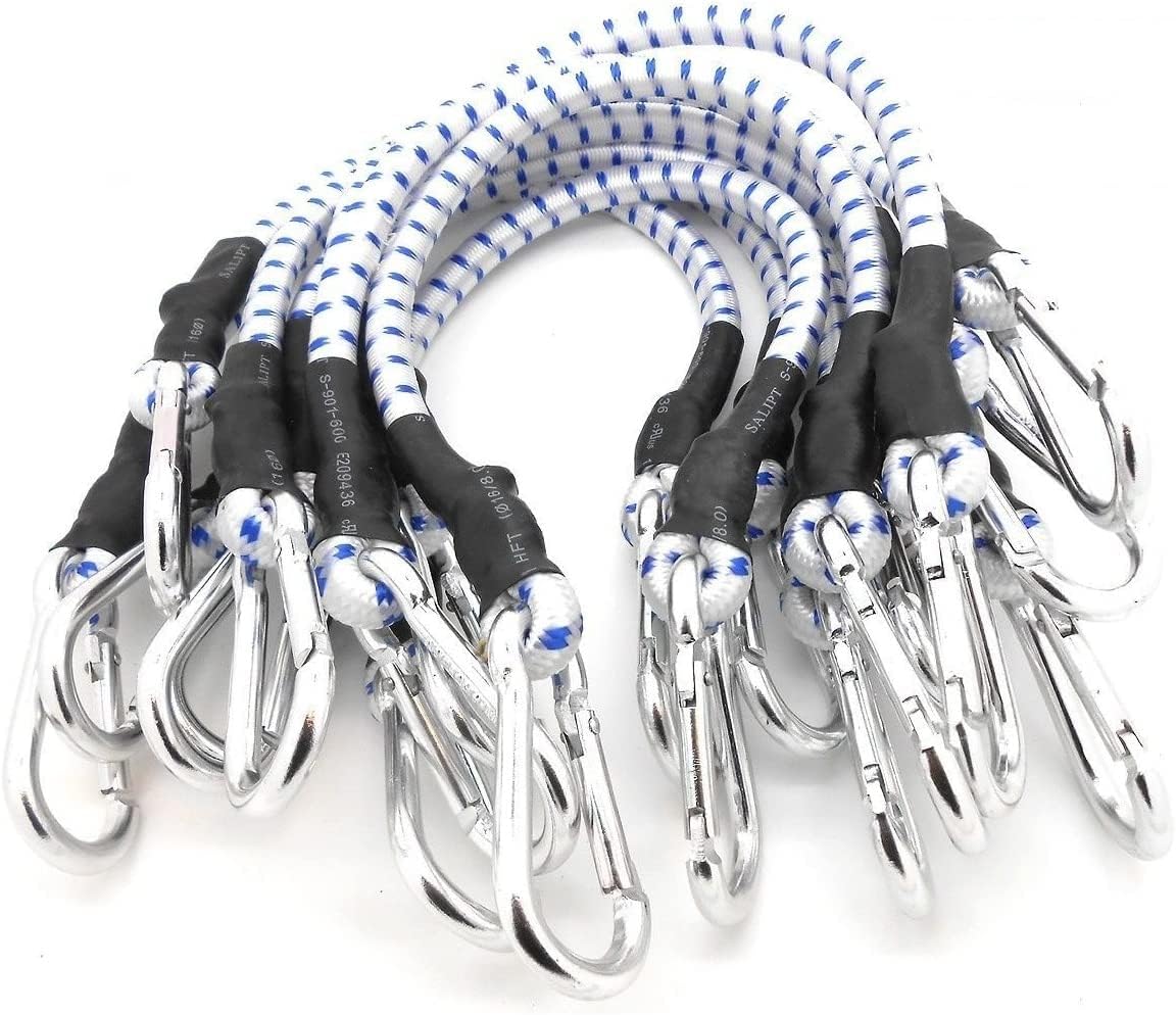 10PC 24" Heavy Duty Bungee Cords 24 inch Thick Tie Downs w/Hooks
