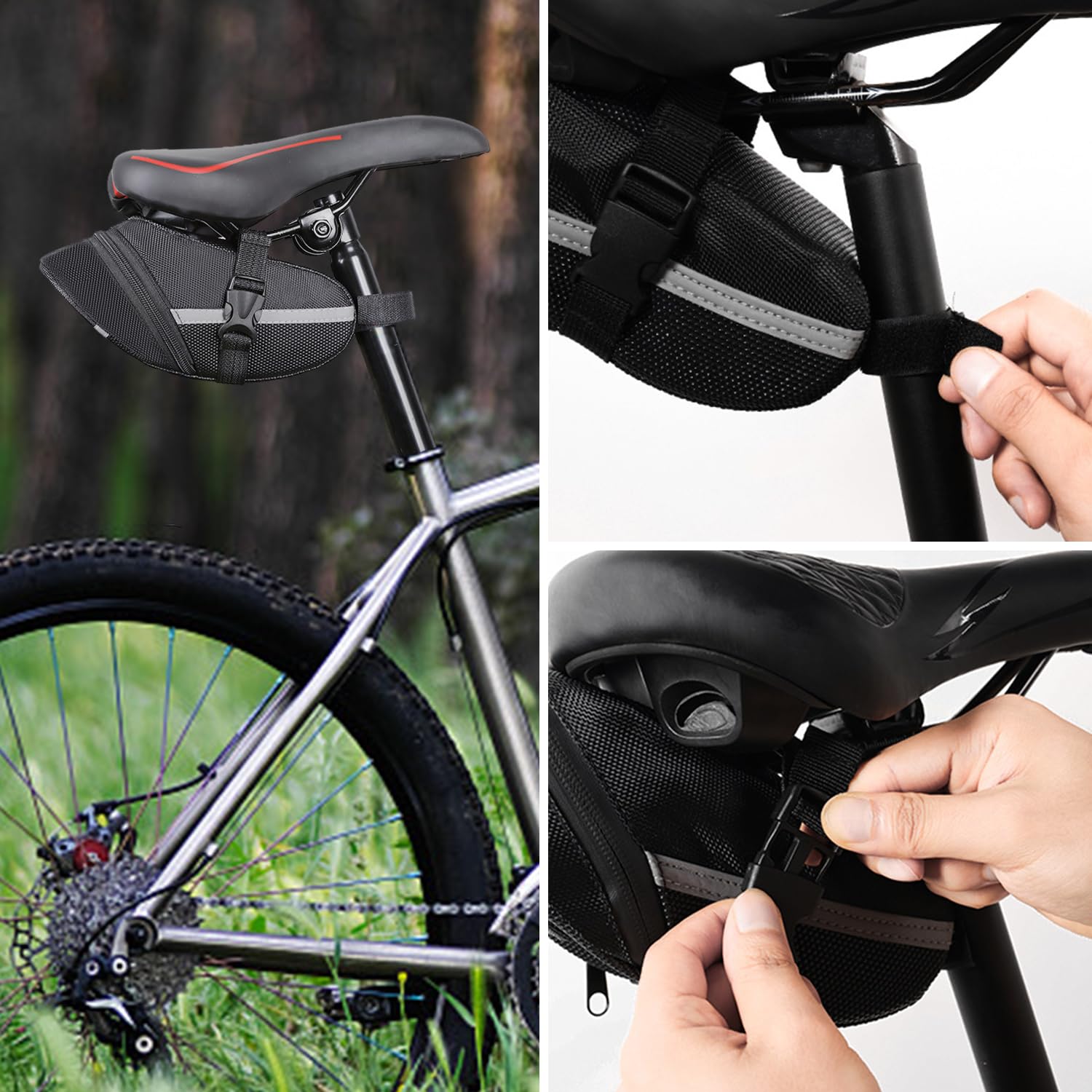 1 Borsa Per Bicicletta, 1 Borsa Per Telefono Sportivo, Borsa Da Sella Per Bicicletta, Custodia Per Bicicletta, Accessori Per Bicicletta
