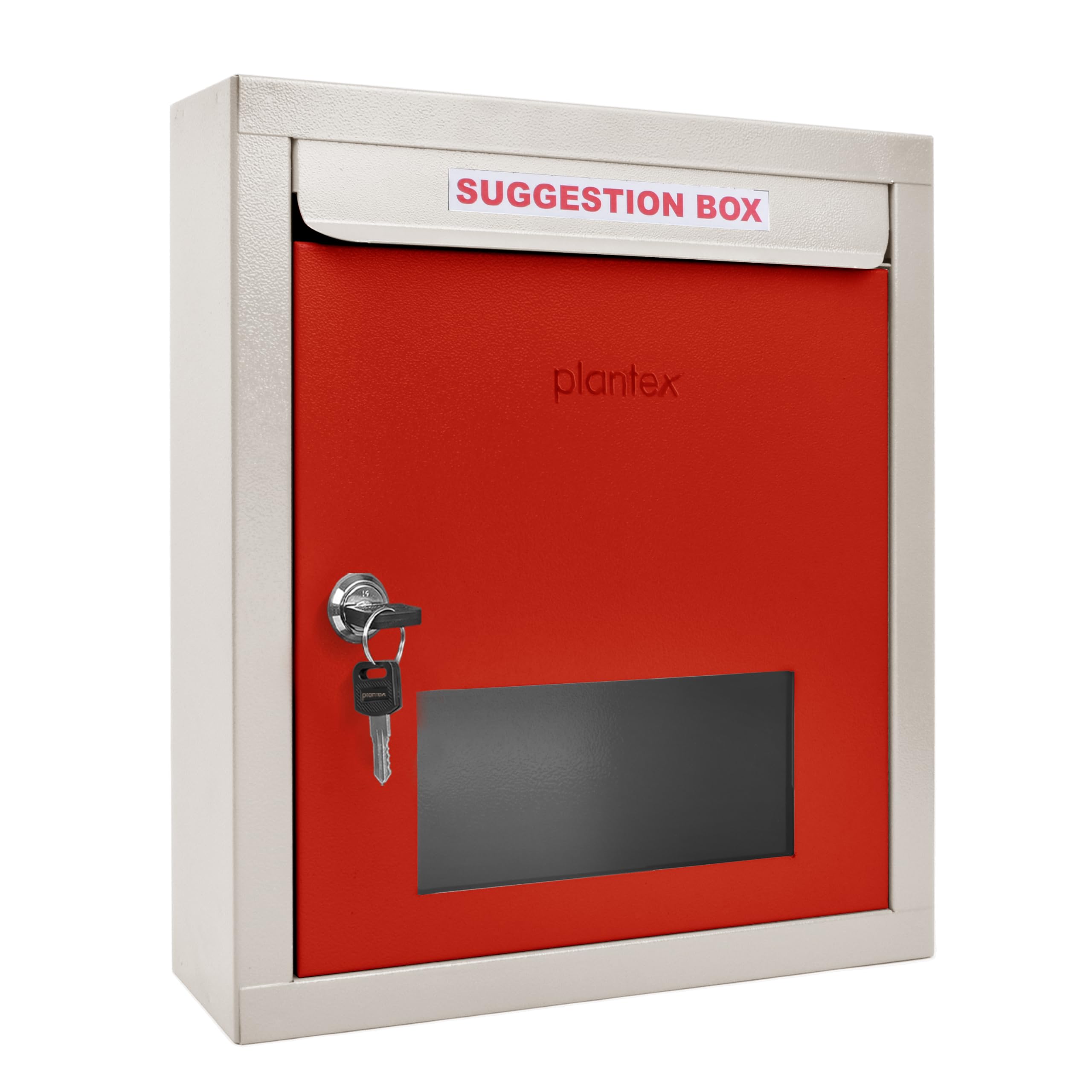 5-Pack Letter & Suggestion Boxes with Lock - Red & Ivory -18
